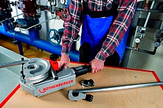 Использование электрического трубогиба Rothenberger Robend 3000 Set 15-22-28 мм