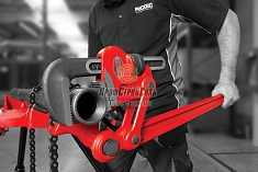 Использование сложнорычажных трубных ключей Ridgid S-4A