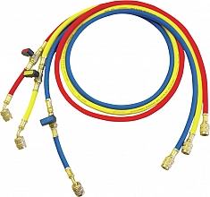 Напорные шланги с шаровым краном для хладагентов R22, R134A, R407C, R404A Rothenberger Plus 1/4 SAE Напорные шланги с шаровым краном для хладагентов R22, R134A, R407C, R404A Rothenberger Plus 1/4 SAE