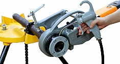 Применение электрического резьбонарезного клуппа Hongli SQ30-2C 1/2"-2" BSPT R HSS