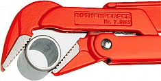 Применение газового ключа губки 45° Rothenberger 45°-1 1/2"