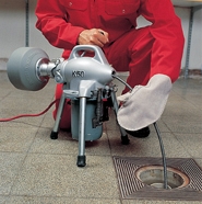 Применение прочистной машины секционного типа Ridgid K-50